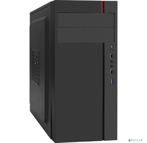 Exegate EX290173RUS Корпус Miditower ExeGate AA-440U  (ATX,  без БП,  2*USB+1*USB3.0,  аудио,  черный)