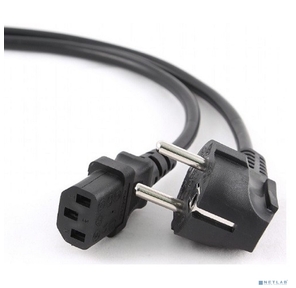 Cablexpert Кабель питания 1.8м,  Schuko- C13,  3х1кв.мм,  черный,  с заземлением,  пакет  (PC-186-1-1.8M)