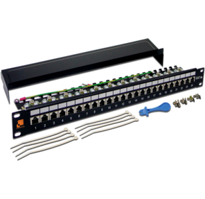 Патч-панель Lanmaster LAN-PPL24S5E 19" 1U 24xRJ45 кат.5e