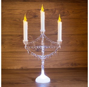 Neon-night 513-034 Фигура на подставке "Подсвечник со свечками" 25 см