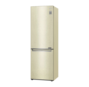 Холодильник LG Electronics 1860x595x68.2,   холодильная камера 247 л,  морозильная камера 127 л,  Total No Frost,  инверторный мотор,  нижняя морозильная камера,  бежевый