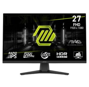 Монитор 27" MSI MAG 272F Black  (Rapid IPS,  1920x1080,  HDMI+DP,  0.5 ms,  178° / 178°,  300 cd / m,  1000:1,  200Hz)