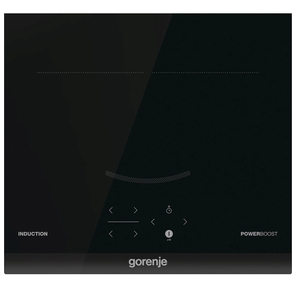 Встраиваемая варочная панель GORENJE GI3201BC,  индукционная,  без рамки,  сенсорное управление,  2 конфорки,  таймер,  блокировка от детей,  PowerBoost,  цвет черный