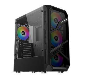 Корпус Xigmatek Lamiya EN40016 ATX,  USB3.0x1+USB2.0x2,  Front & Left TG,  4PCS X24A Fan,  Galaxy II Fan Control Box & Remote  (748113)