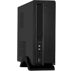 Exegate EX288780RUS Корпус Desktop ExeGate MI-207U-M300 mini-ITX / mATX,  БП M300 с вент. 8см,  2*USB+1*USB3.0,  аудио,  черный