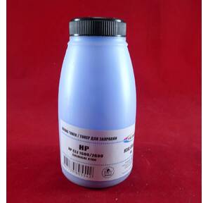 Тонер HP CLJ 1600 / 2600 Cyan,  химический  (фл. 80г) B&W Premium  (Mitsubishi) фас. России