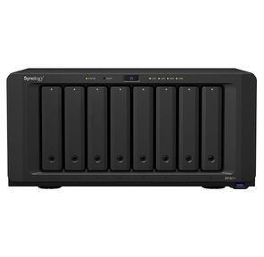 СХД Synology QC2, 2GhzCPU / 4GbDDR4 (upto32) / RAID0, 1, 10, 5, 6 / upto 8hot plug HDD SATA (3, 5' or 2, 5') (upto18 with 2xDX517)+ 2 M2 slots / 4xUSB3.2 / 2eSATA / 4GigE (+1Expslot) / iSCSI / 2xIPcam (upto40) / 1xPS / 1YW