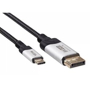 Кабель-адаптер DP A (m) <-->USB 3.1 Type-Cm, bi-direct,  8K@60Hz,  1.8m ,  VCOM <CU422VB-1.8>