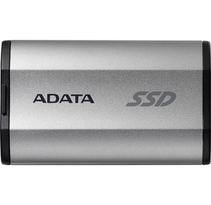 Твердотельный диск 4TB A-DATA SD810,  External,  USB 3.2 Type-C,  [R / W -2000 / 2000 MB / s] серый