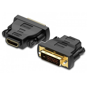 Адаптер-переходник Vention DVI 24+1 M /  HDMI 19F Двунаправленный