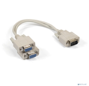 Exegate EX284939RUS Кабель-разветвитель ExeGate EX-CC-VGA-15M2x15F-0.3  (монитор - 2xSVGA card,  15M / 2x15F,  0, 3м)