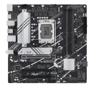ASUS PRIME B760M-A D4-CSM,  LGA1700,  B760,  4хDDR4,  HDMI+DP,  4xSATA3 + RAID,  M2,  Audio,  Gb LAN,  USB 3.2,  USB 2.0,  mATX