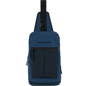 Рюкзак слинг Piquadro Arne CA6003S125 / BLU темно-синий нейлон / полиэстер