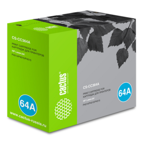 Тонер Картридж Cactus CS-CC364A черный для HP LaserJet P4014 / P4015 / P4515  (10000стр.)