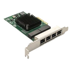 Exegate EX293453RUS Сетевой адаптер ExeGate EXE-BCM5719  (PCI-E x4 v2.0,  порты 4xRJ45,  10 / 100 / 1000Mbps,  Gigabit Chipset Broadcom BCM5719)