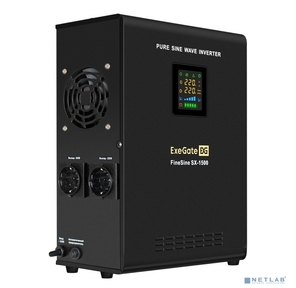 Exegate EX295998RUS ИБП  (инвертор,  синус,  для котла) настенный ExeGate FineSine SX-1500.LCD.AVR.2SH <1500VA / 1050W,  чистая синусоида,  цветной LCD-дисплей,  AVR,  2*Schuko,  линейно-интерактивный,  внешняя