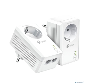 TP-Link TL-PA7027P KIT AV1000 Комплект гигабитных Powerline-адаптеров со встроенной розеткой