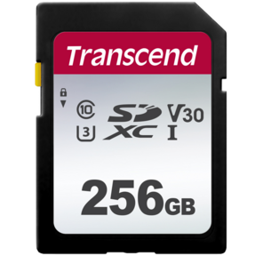 Флеш карта SD 256GB Transcend SDXC Class 10 UHS-I U3,  V30,  TLC,  Silver