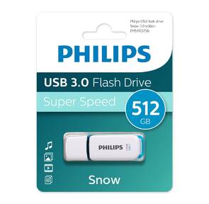 Флеш накопитель 512GB PHILIPS SNOW3.0 512GB,  USB 3.0