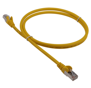 Патч-корд LANMASTER LSZH FTP кат.5e,  1.5 м,  желтый