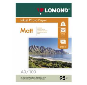 Фотобумага LOMOND Односторонняя Матовая,  95г / м2,  A3 / 100л.