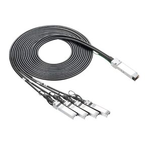 Кабель Fibertrade FT-QSFP+ / 4SFP+-CabP-AWG30-1M Кабель DAC copper cable  (40G,  QSFP+ to 4x10G SFP+,  AWG30,  1м)