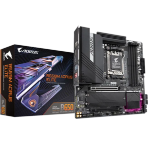 Gigabyte B650M AORUS ELITE SocketAM5 AMD B650 mATX AC`97 8ch (7.1) 2.5Gg RAID+HDMI+DP