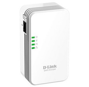 Мини-повторитель D-Link DHP-W310AV Беспроводной 802.11n  Powerline AV+