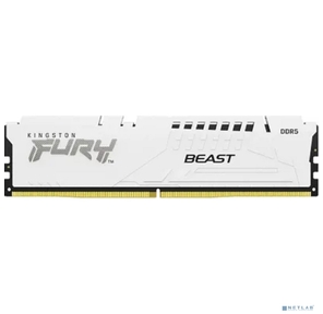 Память DDR5 32GB 6000MHz Kingston KF560C36BWE-32 Fury Beast White Expo RTL Gaming PC5-48000 CL36 DIMM 288-pin 1.35В dual rank с радиатором Ret