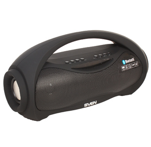 SVEN PS-420,   черный   (12  Вт,   Bluetooth,   FM,   USB,   microSD,  LED-дисплей,  1800мА*ч)