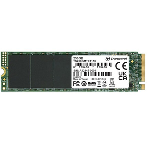 Накопитель SSD Transcend PCI-E 3.0 x4 250Gb TS250GMTE115S 115S M.2 2280 0.2 DWPD