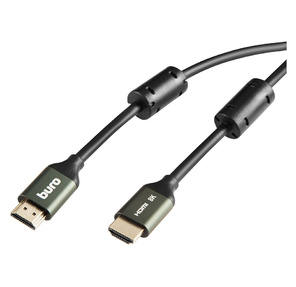 Кабель аудио-видео Buro HDMI  (m) / HDMI  (m) 2м. феррит.кольца Позолоченные контакты черный  (BHP-HDMI-2.1-2G)