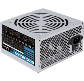 Aerocool 400W Retail ECO-400W ATX v2.3 Haswell,  fan 12cm,  400-mm cable,  power cord,  20+4P,  12V 4P,  1x PCI-E 6P,  2x SATA,  2x PATA,  1x FDD