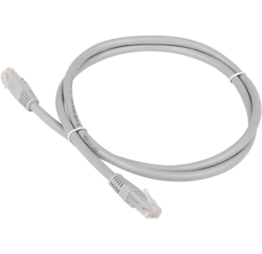 Патч-корд TWT UTP кат.6,  с заливными колпачками,  10.0 м,  серый