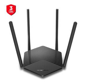 Mercusys MR1500X V2 Двухдиапазонный роутер Wi-Fi 6 AX1500,  до 300 Мбит / с на 2, 4 ГГц + до 1201 Мбит / с на 5 ГГц,  LAN 2x1Гбит / с,  WAN 1x1Гбит / с,  4 антенны