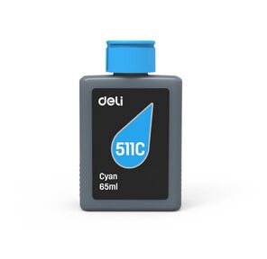 Чернила водорастворимые Deli 511C-EA1 голубой 65 мл