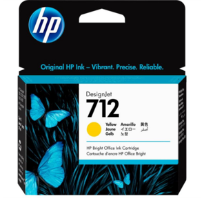 Картридж струйный HP 712 3ED69A желтый  (29мл) для HP DJ Т230 / 630