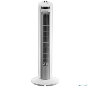 BRAYER BR4958WH Колонный вентилятор BRAYER,  механ.упр., пульт ДУ, вращение90°, мощ-ть50Вт, защита от перегрева