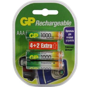 GP 100AAAHC4 / 2FR-2CR6   (6 шт. в уп-ке)  аккумулятор