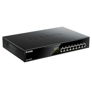 D-Link DGS-1008MP / A2A,  Layer 2 unmanaged Gigabit Switch with PoE and Green Ethernet power save technology