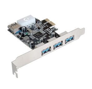 Exegate EX283720RUS Контроллер EXE-367 PCI-E 2.0,  3*USB3.0 ext + 1*USB3.0 int,  разъем доп.питания  (OEM)