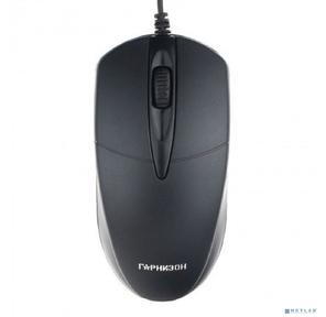Гарнизон Мышь GM-220XL,  USB,  чип- Х,  черный,  2м, 1000 DPI,  2кн.+колесо-кнопка