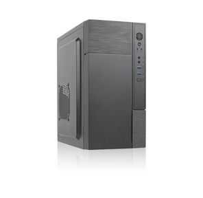 Case Forza mATX case,  black,  w / PSU 450W 12cm,  w / 2xUSB3.0,  w / pwr cord,  w / o FAN