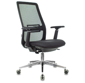 Кресло руководителя Бюрократ MC-915 черный TW-01 38-418 сетка / ткань крестовина алюминий