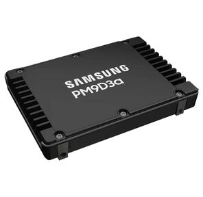 Твердотельный накопитель /  Samsung SSD PM9D3a,  15360GB,  U.3 (2.5" 15mm),  NVMe,  PCIe 5.0x4,  3D TLC,  R / W 12000 / 6000MB / s,  IOPs 2 000 000 / 350 000,  TBW 28032,  DWPD 1  (12 мес.)
