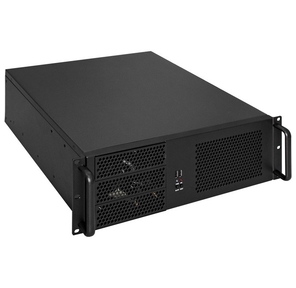 Exegate EX293183RUS Серверный корпус ExeGate Pro 3U390-08 <RM 19",  высота 3U,  глубина 390,  БП 1200RADS,  USB>