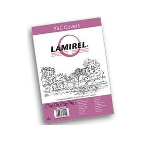 Обложки Lamirel Transparent A4,  PVC,  красные,  150мкм,  100 шт.