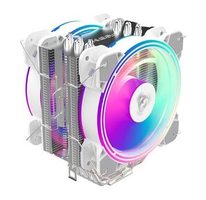 Кулер ALSEYE  H120D  (White) TDP: 200W Product Dimensions:123x154x106mm Heatsink Dimensions:154x123x58mm Heatsink Weight:518g Heat Pipe:O6mmx6pcs Fan Dimensions-:120x120x25mm
