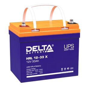 Delta HRL 12-33 X  (33А\ч,  12В) свинцово- кислотный  аккумулятор