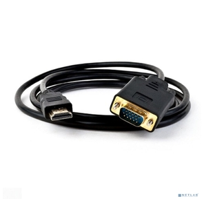 KS-is KS-441 Кабель HDMI M VGA M full  (с чипом) черно-черный 1.8м